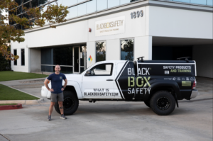 Black Box Safety truck and owner, Dalton